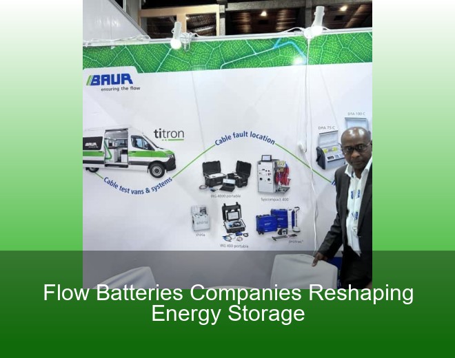 Flow Batteries Companies Reshaping Energy Storage